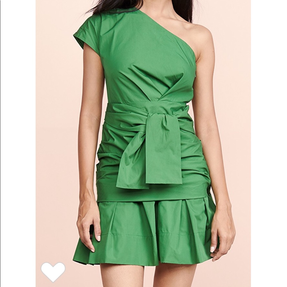 Derek Lam 10 Crosby One Shoulder Gathered Dress